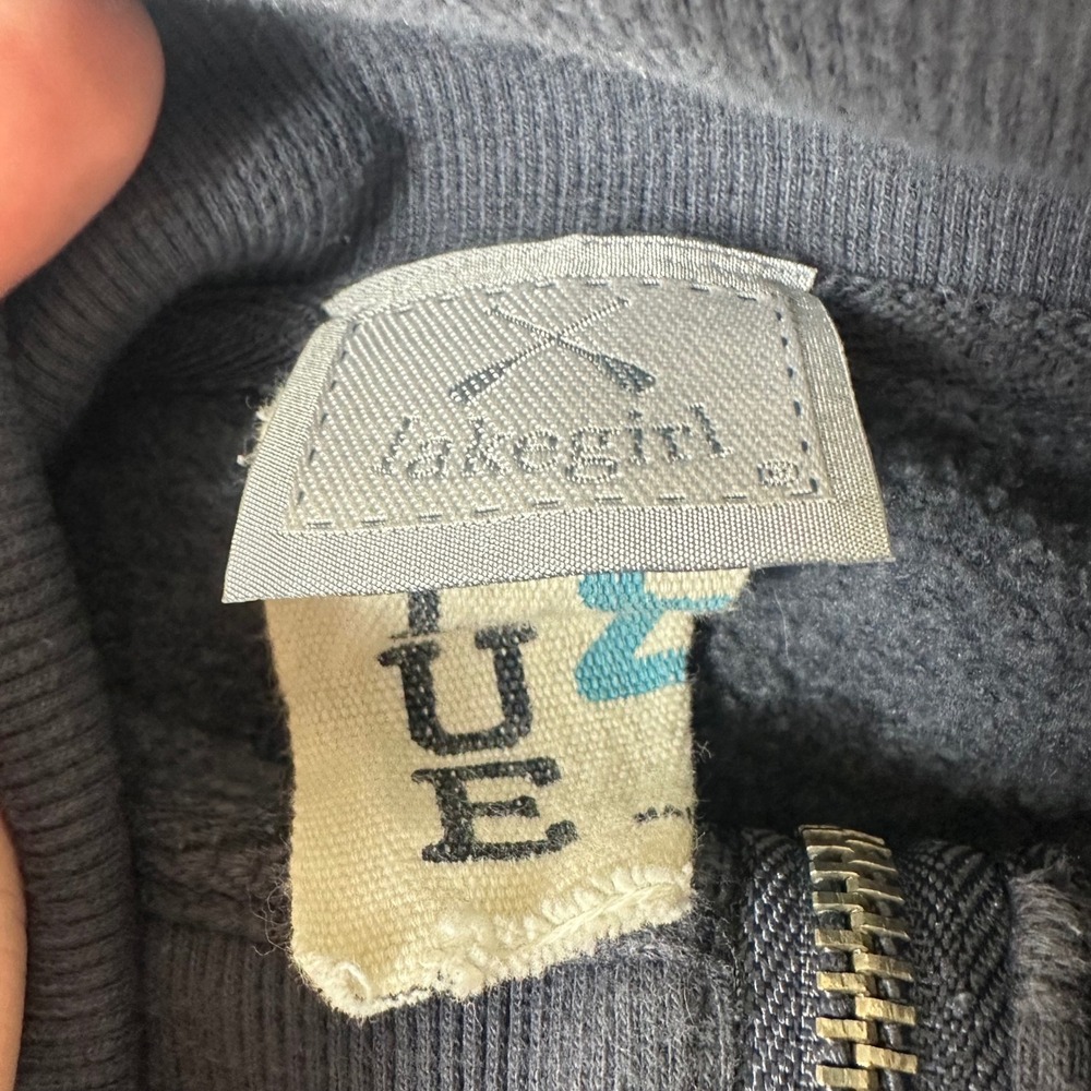 Blue 84 Lake Girl Quarter Zip Pullover Sweatshirt Blue M - Picture 2 of 7